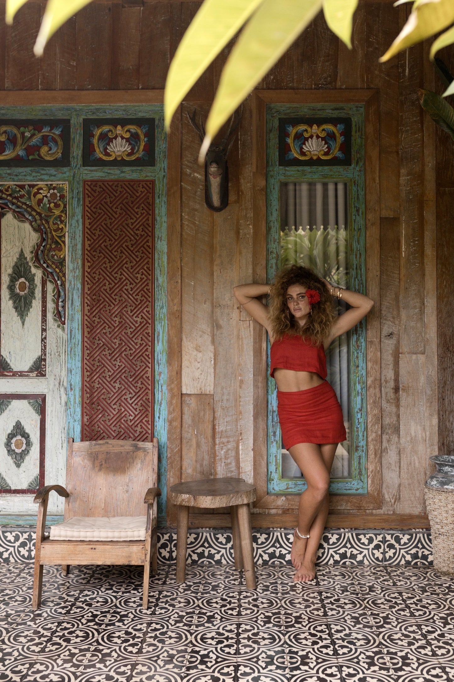 Harper Skirt - Red