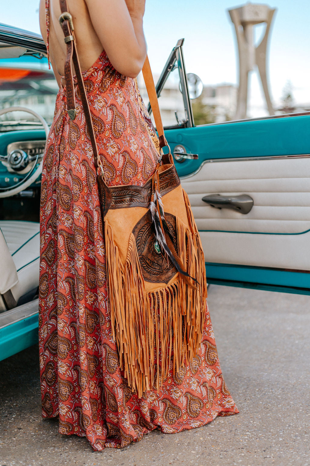 Janis Tassel Bag - MOSS