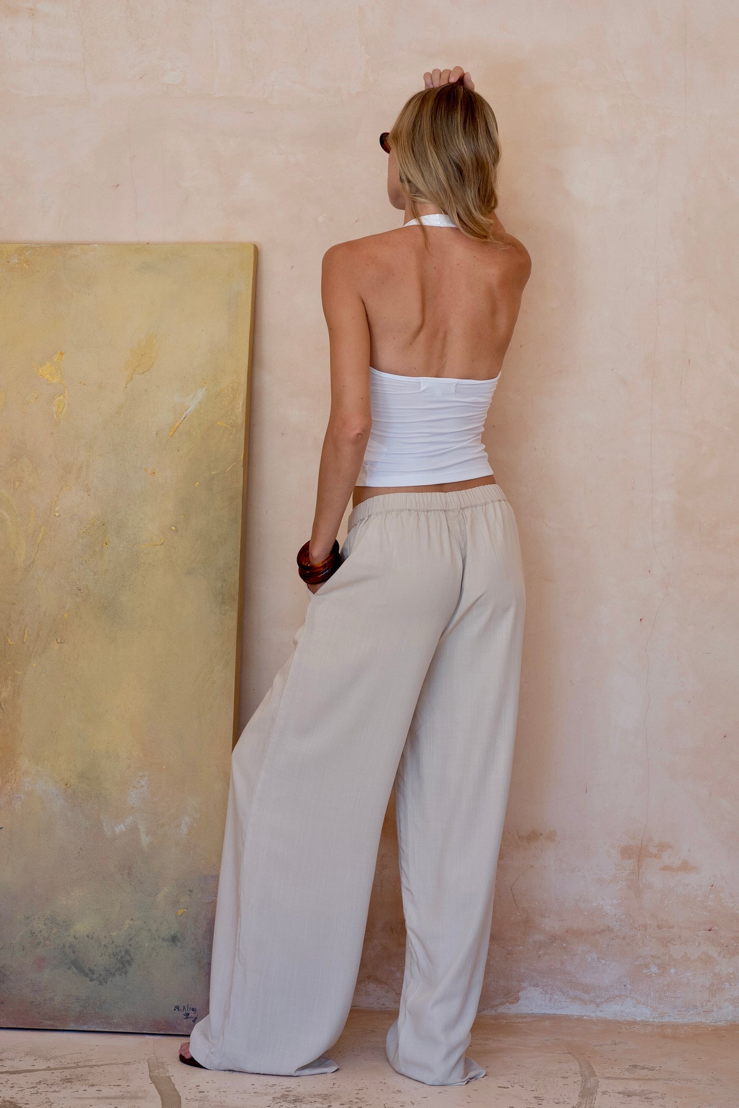 Chelsea Halter Top - White