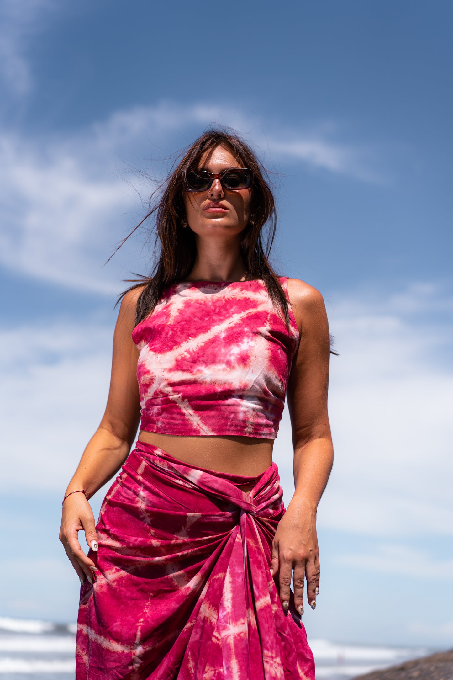 Heaven Tie Top - Kaleidoscope Print